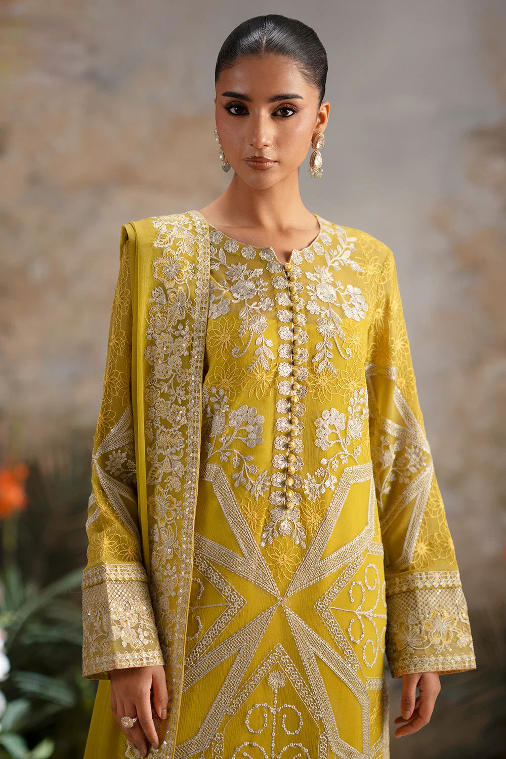 3-Piece-Embroiderd-Chiffon OLICHUDAR - FWU5692 - Image 3