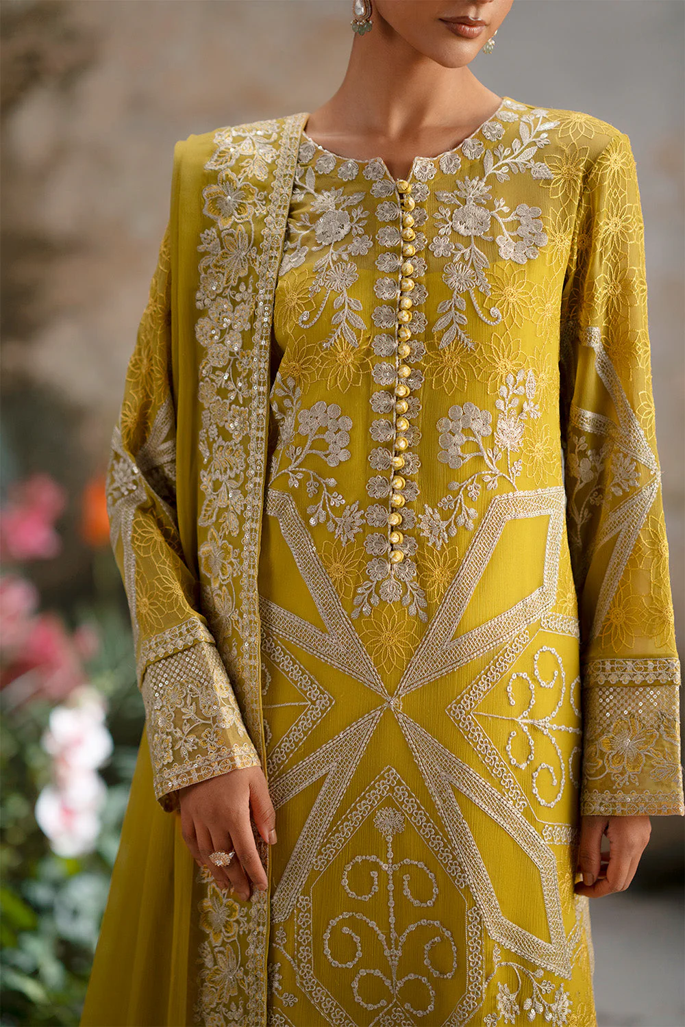 3-Piece-Embroiderd-Chiffon OLICHUDAR - FWU5692 - Image 4