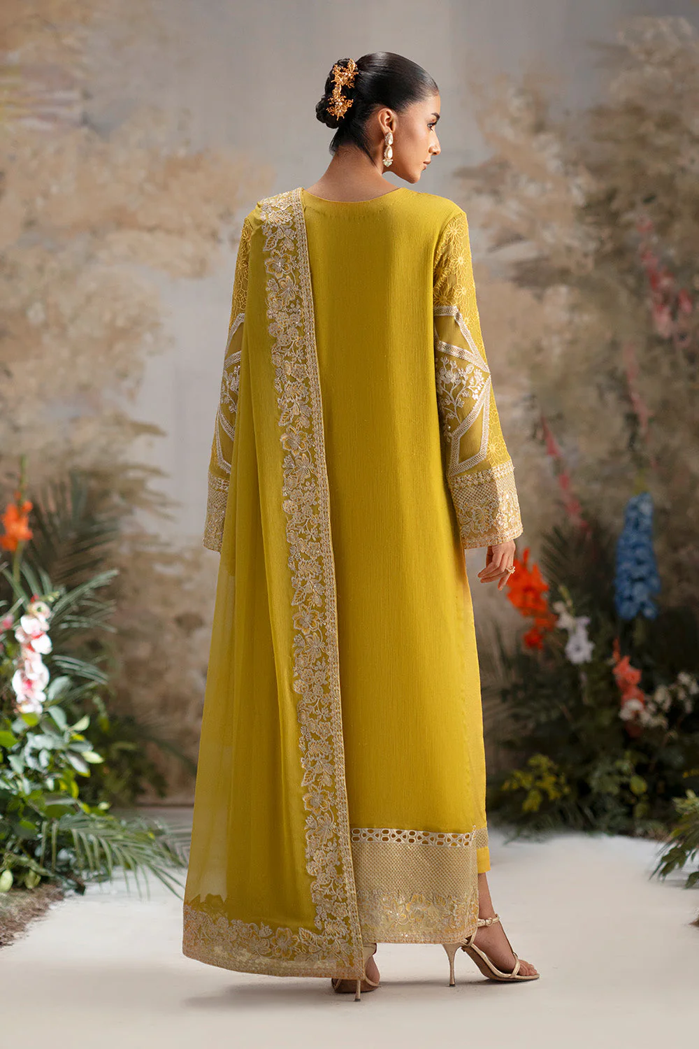 3-Piece-Embroiderd-Chiffon OLICHUDAR - FWU5692 - Image 5