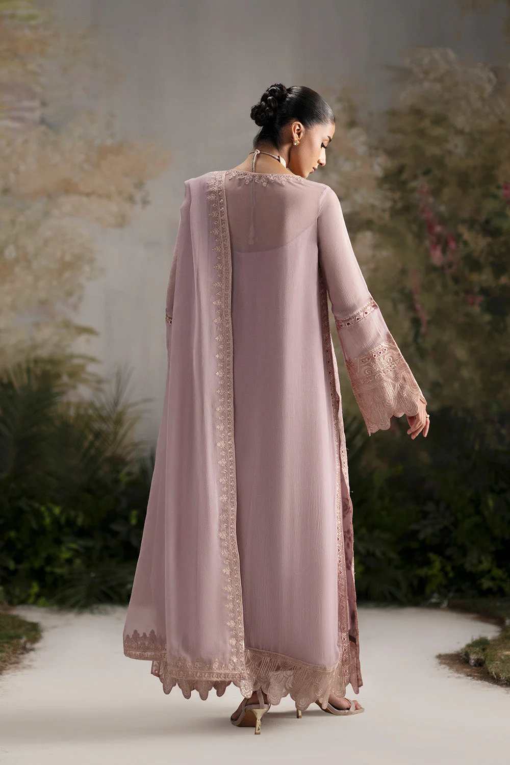 3-Piece-Embroiderd-Chiffon OLIMANI - FWU5695 - Image 5