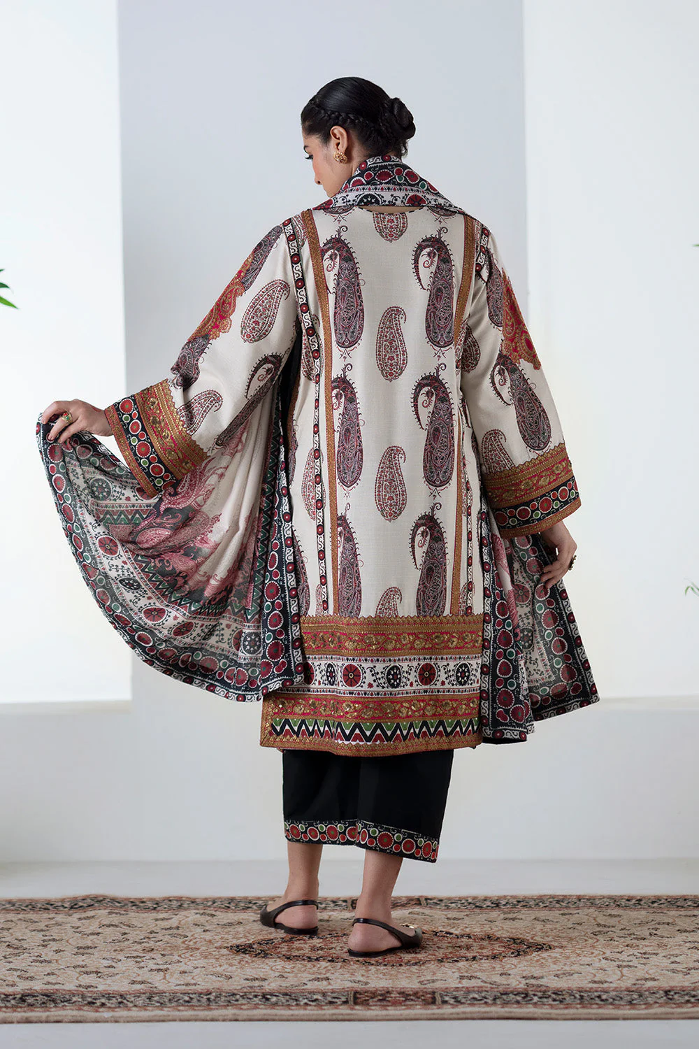 3 Piece Embroidered Khaddar ZOHAL - FSU5678 - Image 3